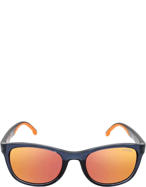 Red Mirror Square Sunglasses