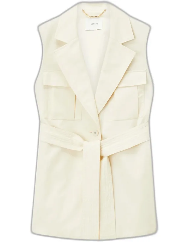 Cotton Linen Sleeveless Jacket