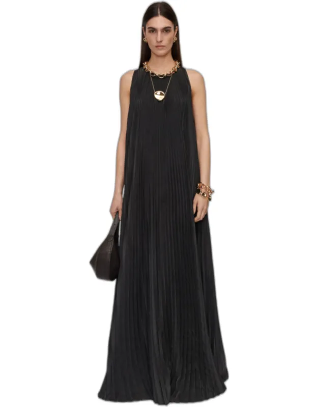 Chenes Silk Blend Pleated Dress