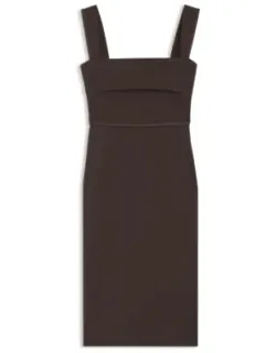Slim-fit Jersey Dress With Layered Detail