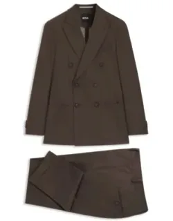 Two-piece Slim-fit Suit In Stretch Cotton