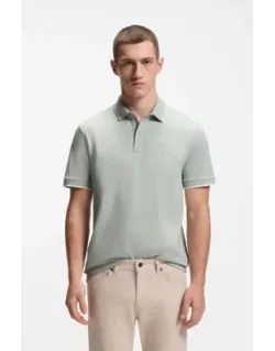 Logo-patch Slim-fit Polo Shirt In Stretch Cotton