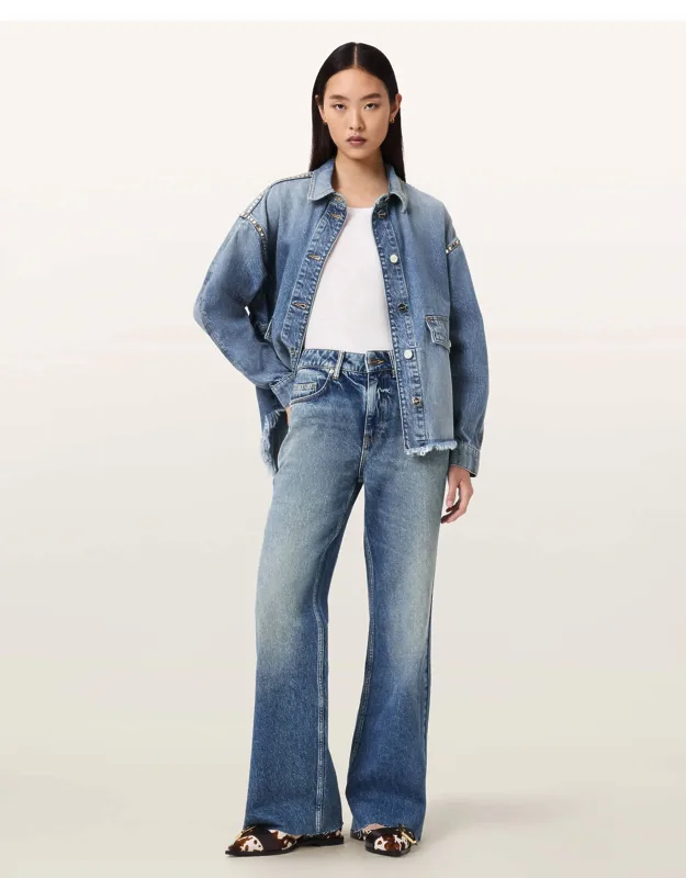 Flared Denim Jeans