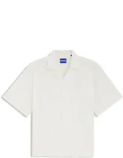 Printed Relaxed-fit Shirt In Cotton Poplin