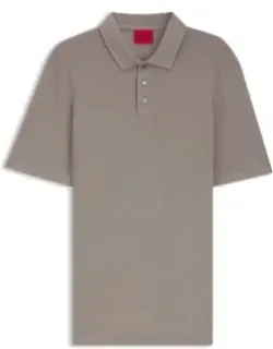 Slub-interlock Polo Shirt In A Slim Fit