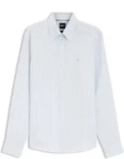 Regular-fit Striped Linen Shirt