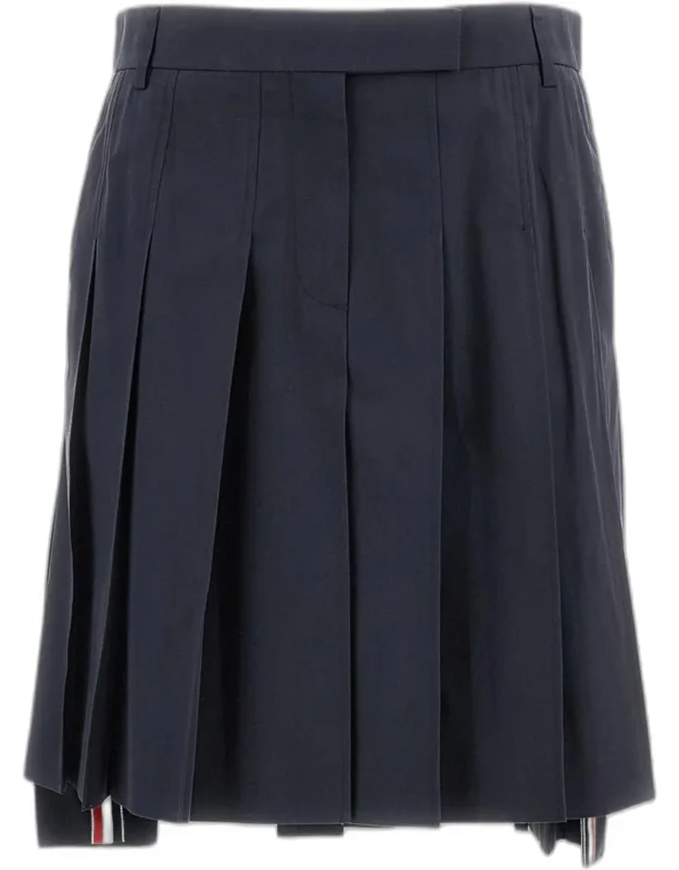 Pleated Cotton Skirt