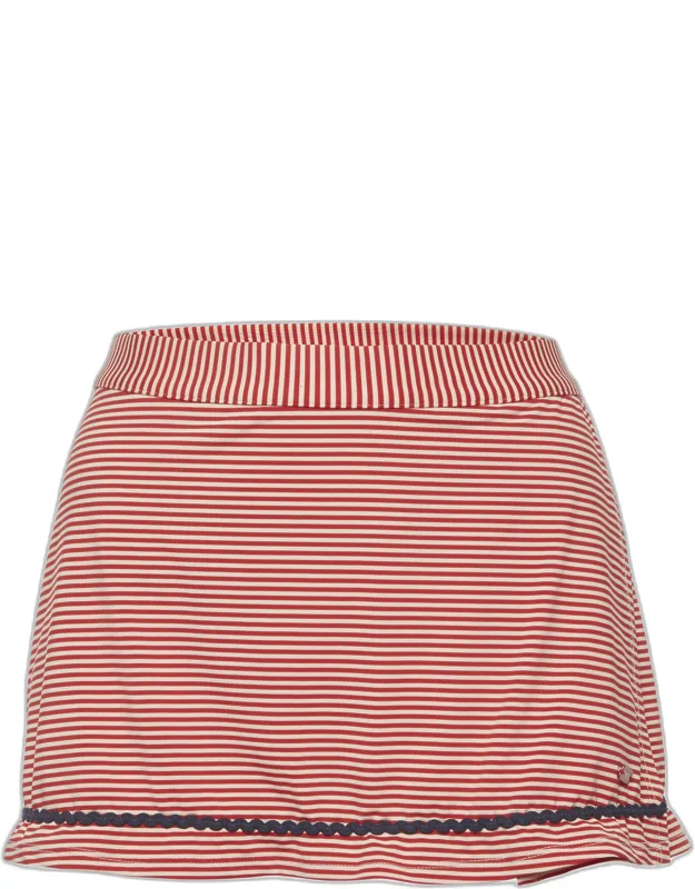 Striped Jersey Mini Skirt