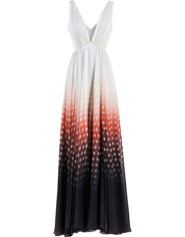 Gradient Printed Dress