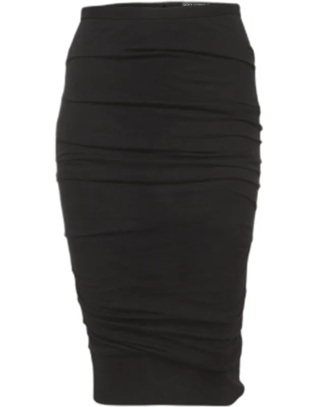 Jersey Ruched Pencil Skirt