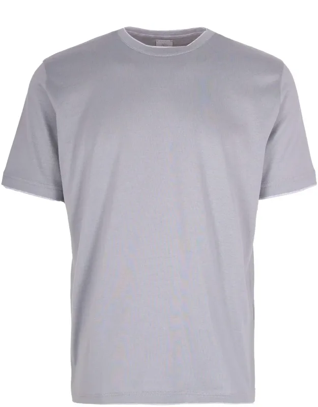Contrast Trim Crewneck T-shirt