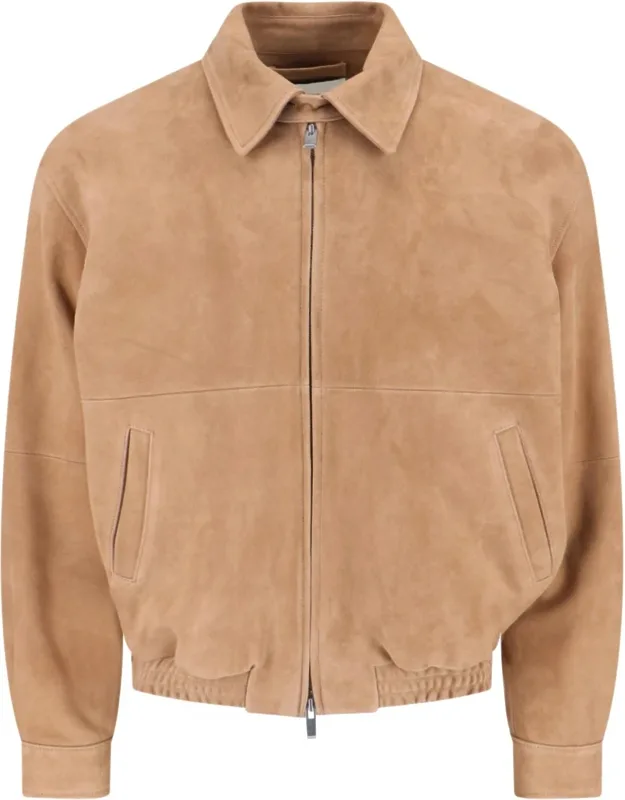 Suede Bomber Jacket