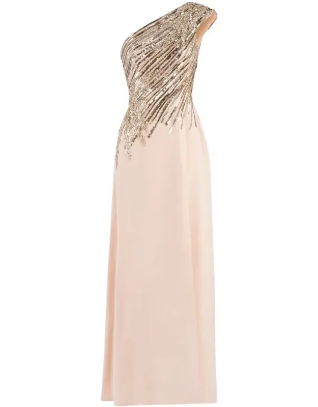 One Shoulder Sequin Dress