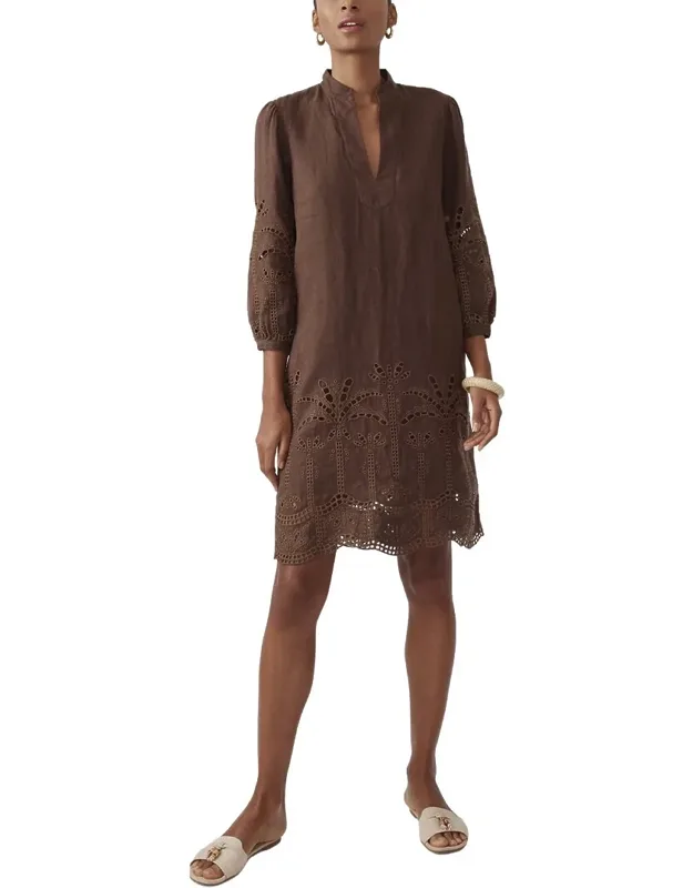 Linen-blend Dress
