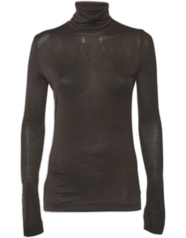 Jersey Turtle Neck Sweatshirt