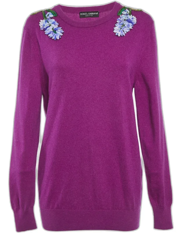 Floral Applique Sweater