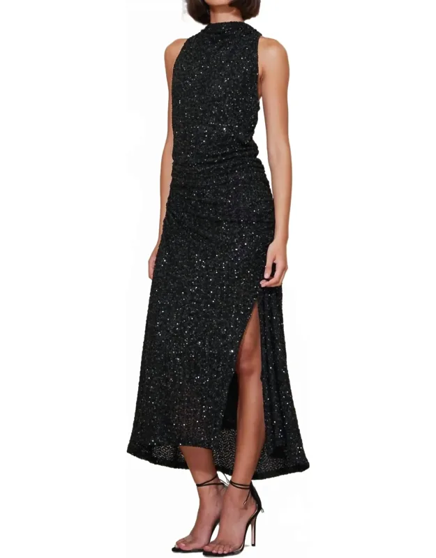 Sublime Halter Sequin Dress