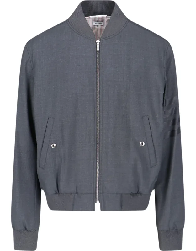 4-bar Bomber Jacket