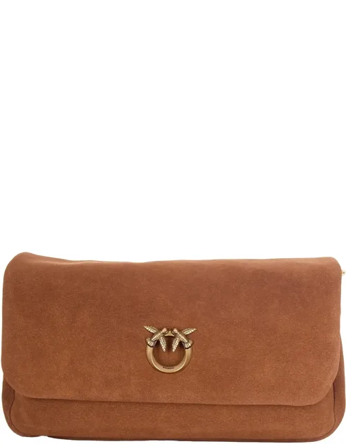 Soft Suede Baguette Shoulder Bag