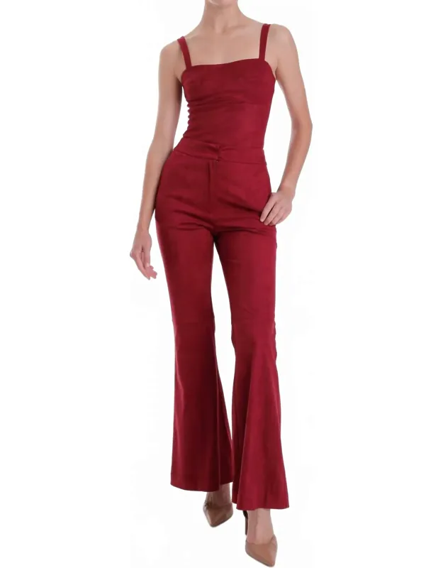 Vernonica Flared Suede Pants