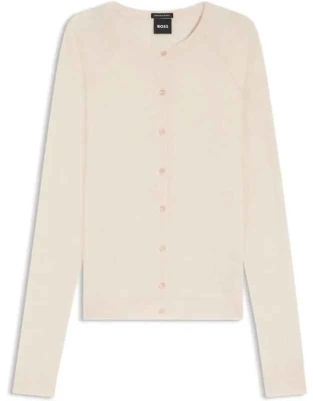 Superfine Merino Wool Cardigan, Natural Breathability, Moisture Management, Odor Control