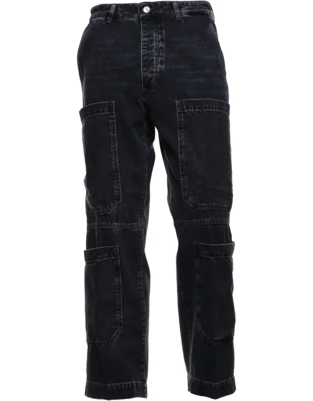 Relaxed Fit Cargo Jeans