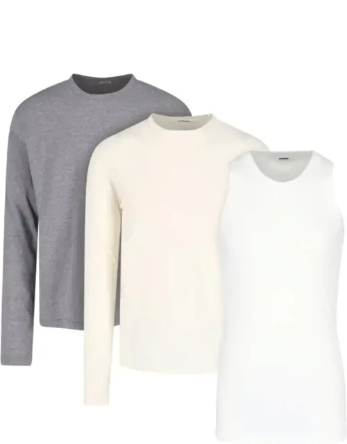 Cotton T-shirt And Tank Top Set