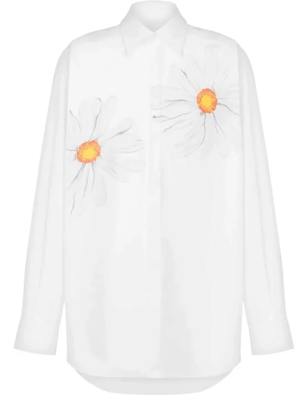 Floral Print Cotton Poplin Shirt