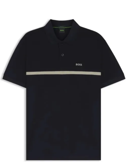 Polo Shirt With Engineered Stripe