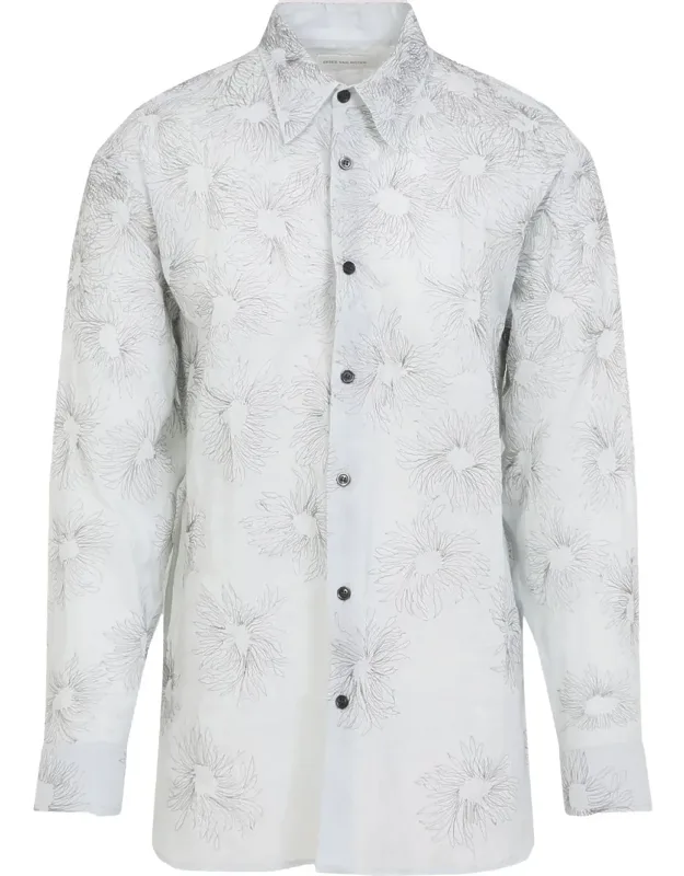 Floral Patterned Button-up Shirt