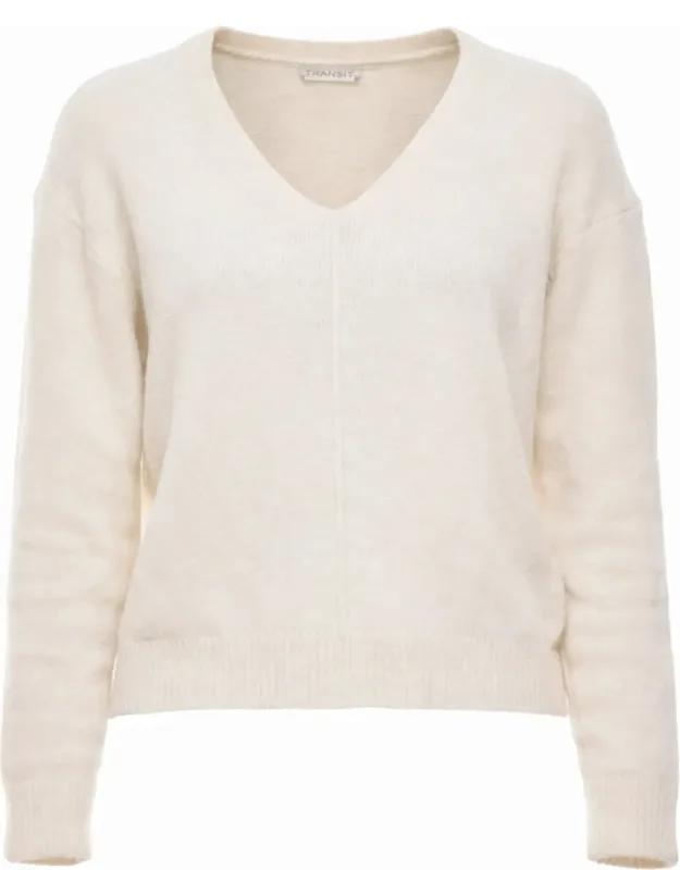 V-neck Alpaca Blend Sweater