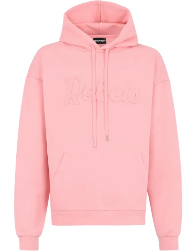 Soft Pink Drawstring Hoodie
