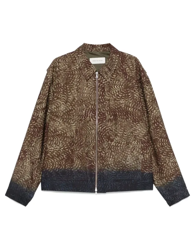 Feather-like Pattern Jacket