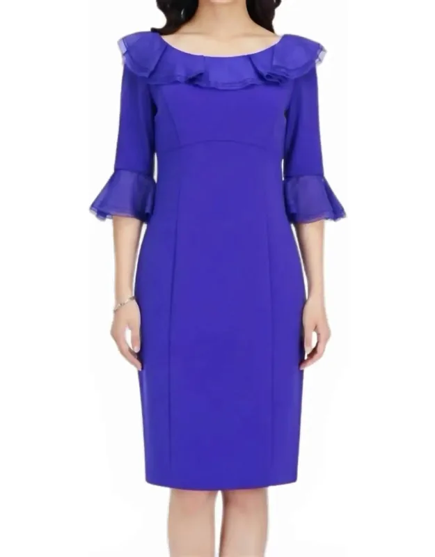 Ruffle Pencil Dress