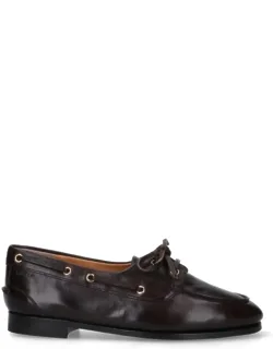 Buffalo Leather Slip-on Loafers