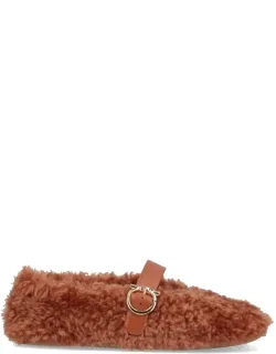 Rounded Toe Flats With Low-profile Sole