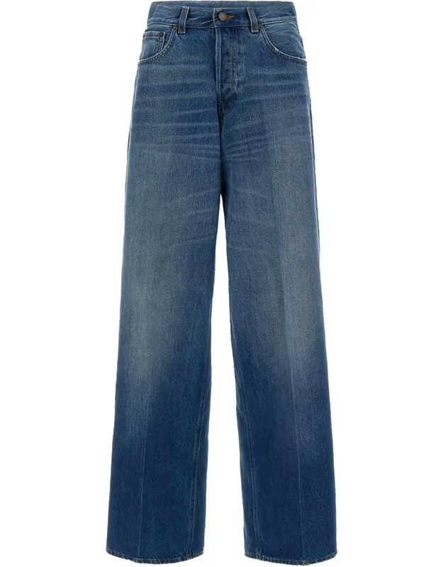 Wide-leg Denim Jeans