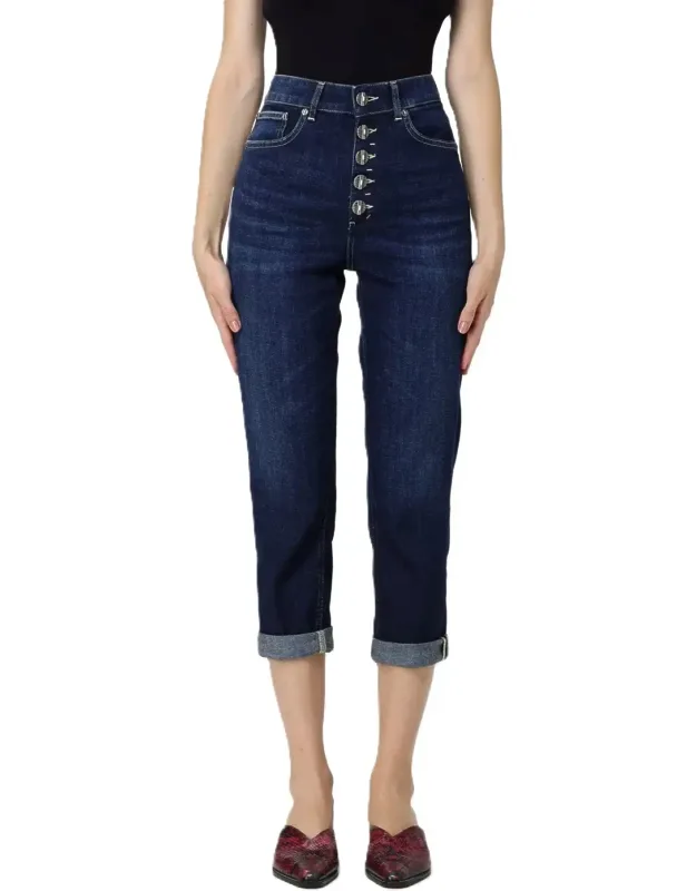 High-waisted Cropped Jeans