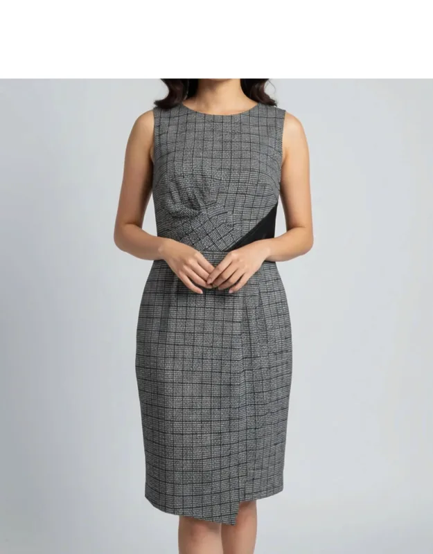 Houndstooth Pencil Dress
