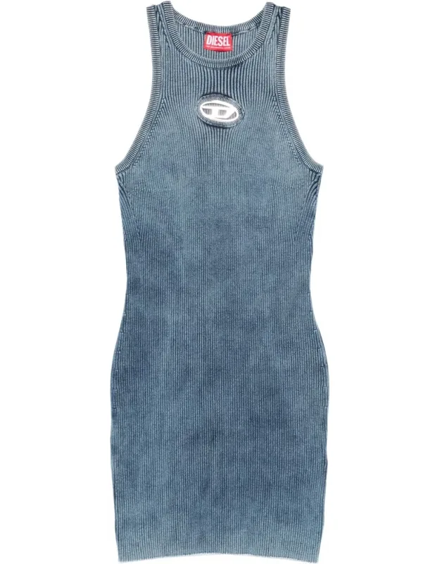 Ribbed Knit Sleeveless Dress