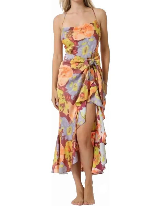 Ruffle Wrap Dress