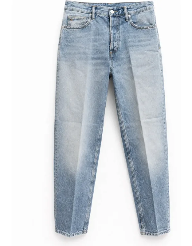 5 Pocket Loose Light Denim Jeans