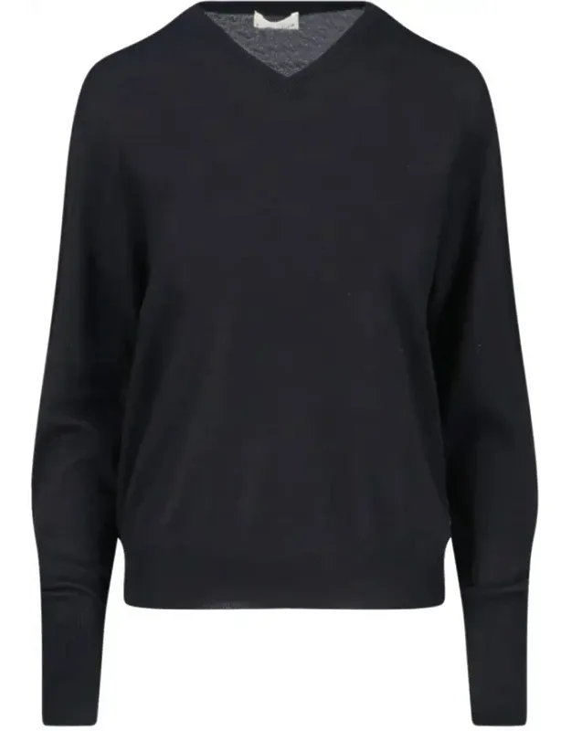 Classic Knit Sweater With Round Neckline