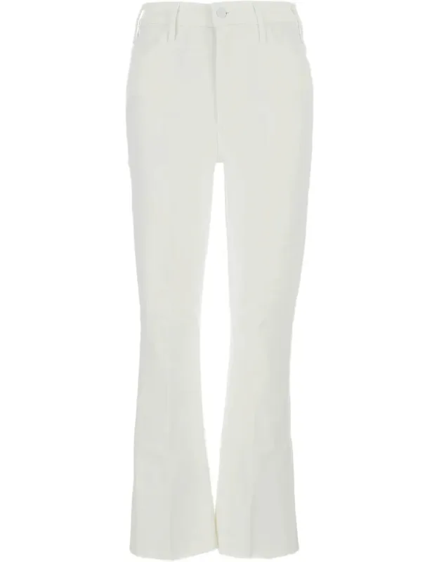Hustler Ankle Fray Jean - Slim-fit Flare Design, Frayed Raw-cut Hem