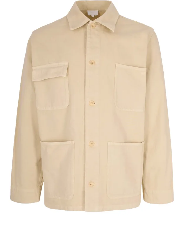 Denim Button-front Jacket