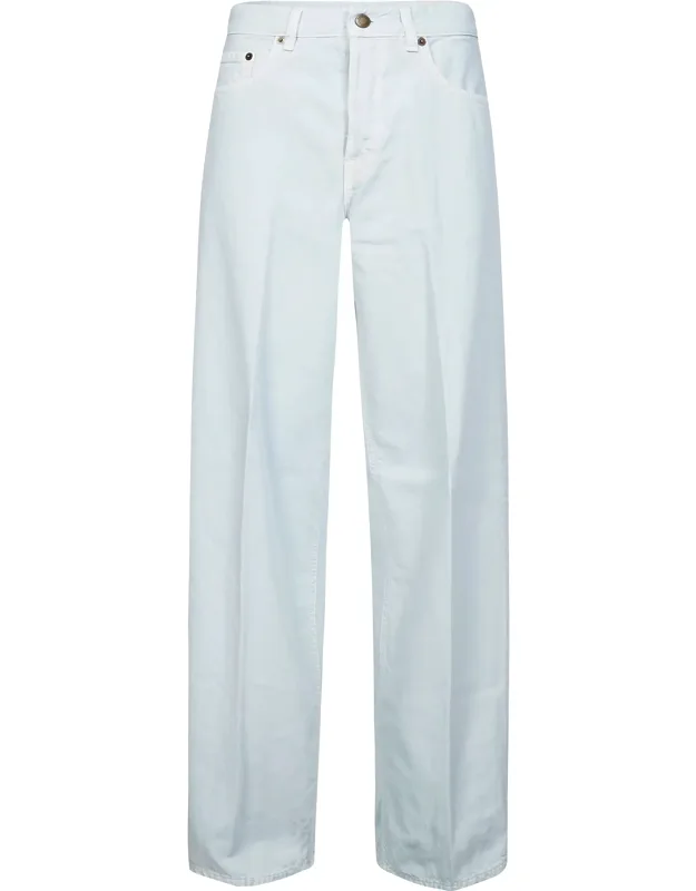 Relaxed Wide-leg Denim Pants