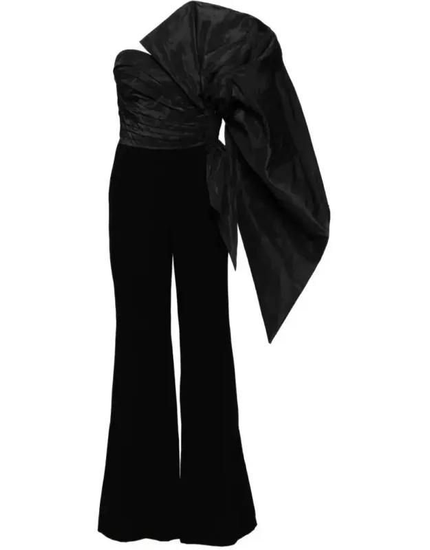 Voluminous Taffeta Bow Jumpsuit