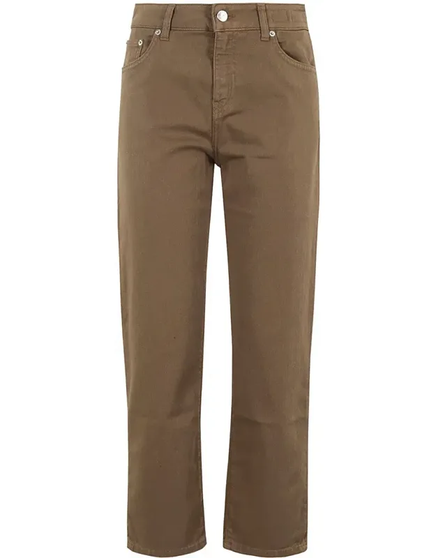 Biscuit Cotton Denim Pants