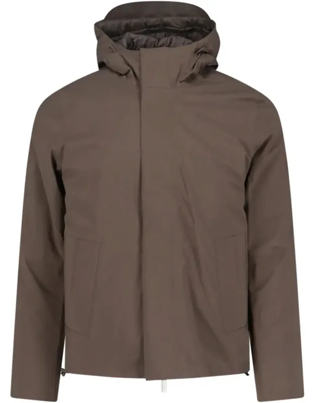 Padded Jacket With Drawstring Hood
