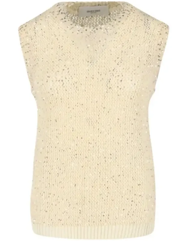 Sequin Knit Tank Top